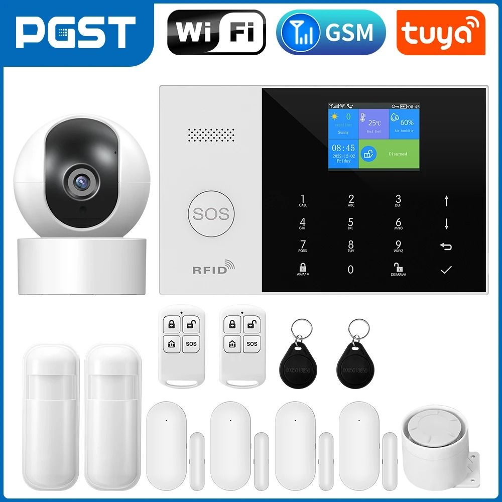 PGST Residential Tuya Smart GSM & WiFi Home Alarm System