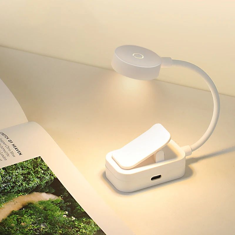 Mini USB Rechargeable Clip-On LED Reading Lamp
