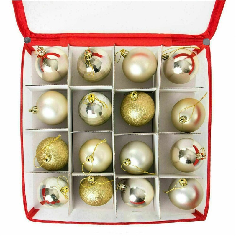 Baubles Storage Box, Christmas Balls Storage, Xmas Tree Decorations Organizer