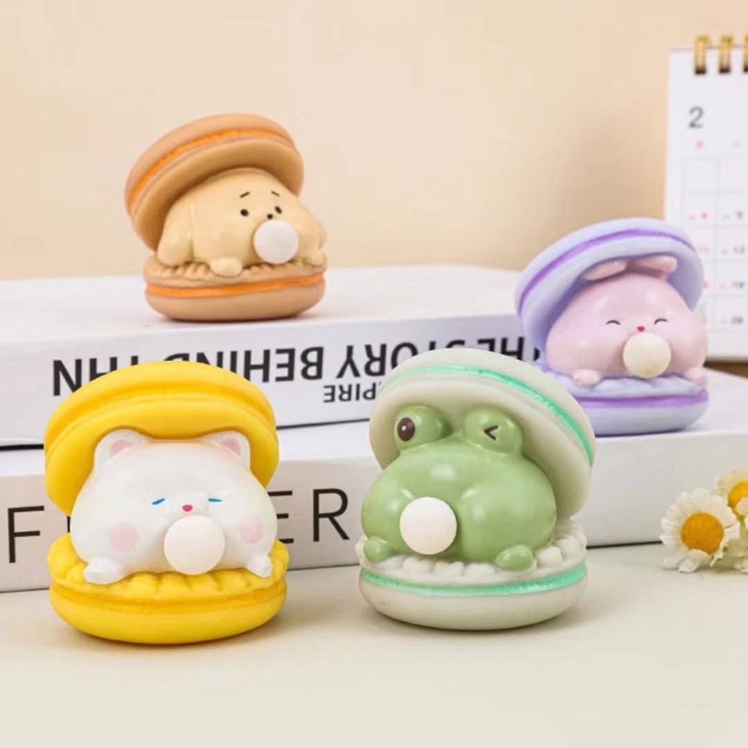 Creative Animal Bubble Burger Squishy Toy – Stress Relief & Fun Pinch Toy