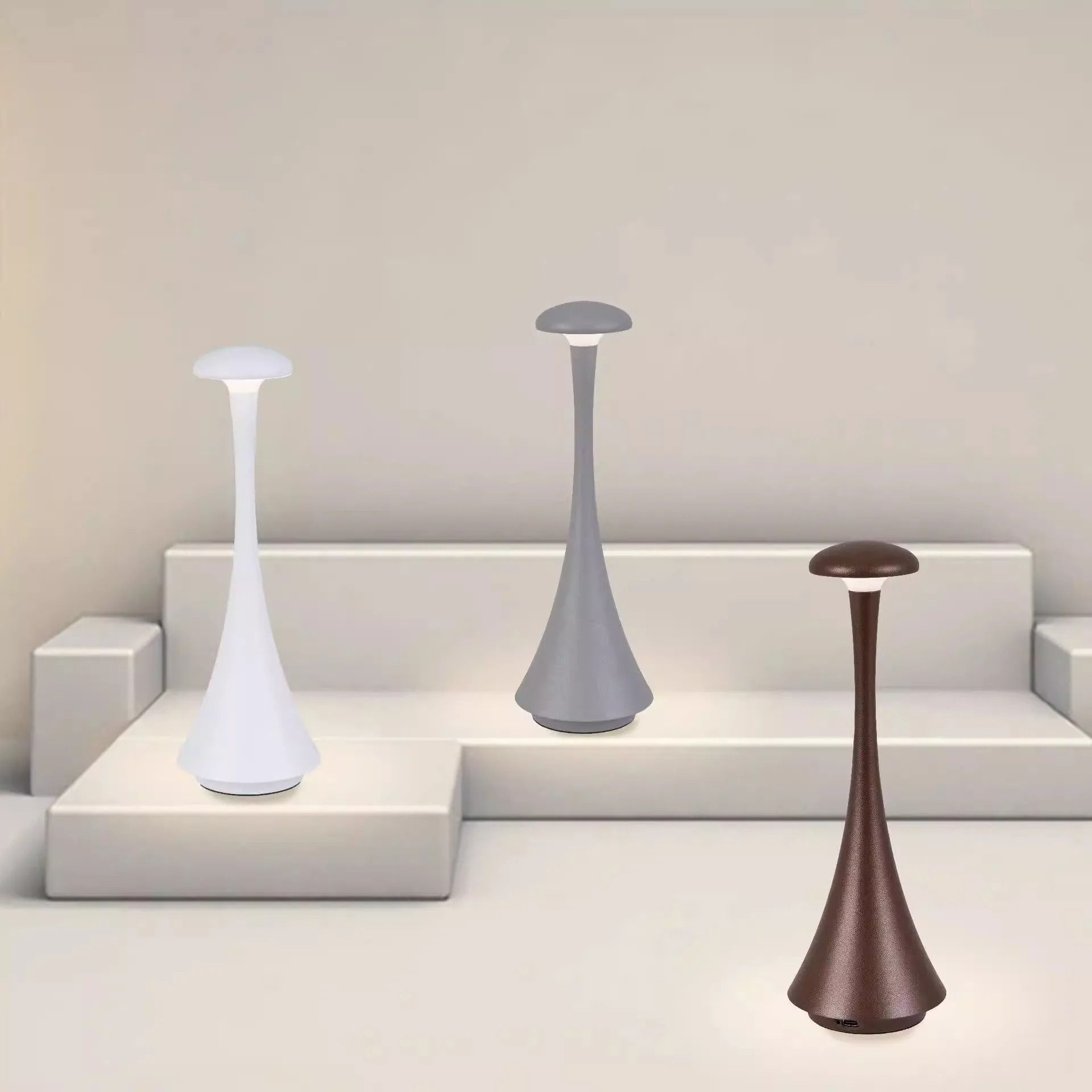 Night Lamp Rechargeable Wireless Touch Lamp Creative Desk Lamp USB C Bedroom Atmosphere Light