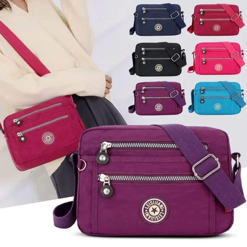Versatile Waterproof Nylon Messenger Bag