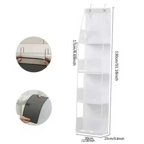 Multi-Layer Hanging Storage Organizer for Door and Closet