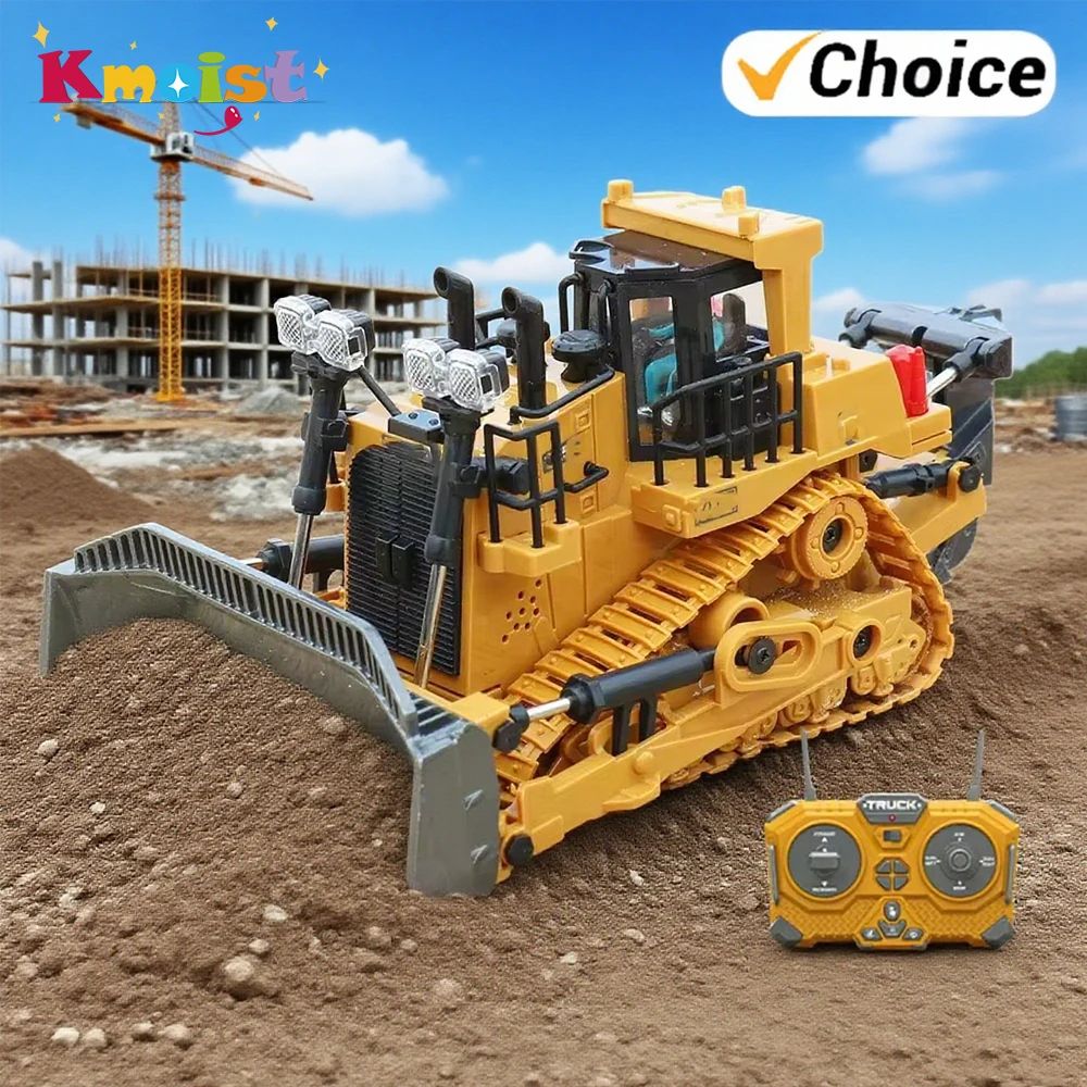 Remote Control Bulldozer Toy for Kids