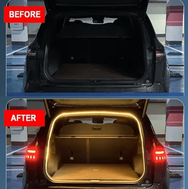 LED Trunk Light Strip for Renault Koleos Automatic Interior Ambient Light Bar for Car Boot