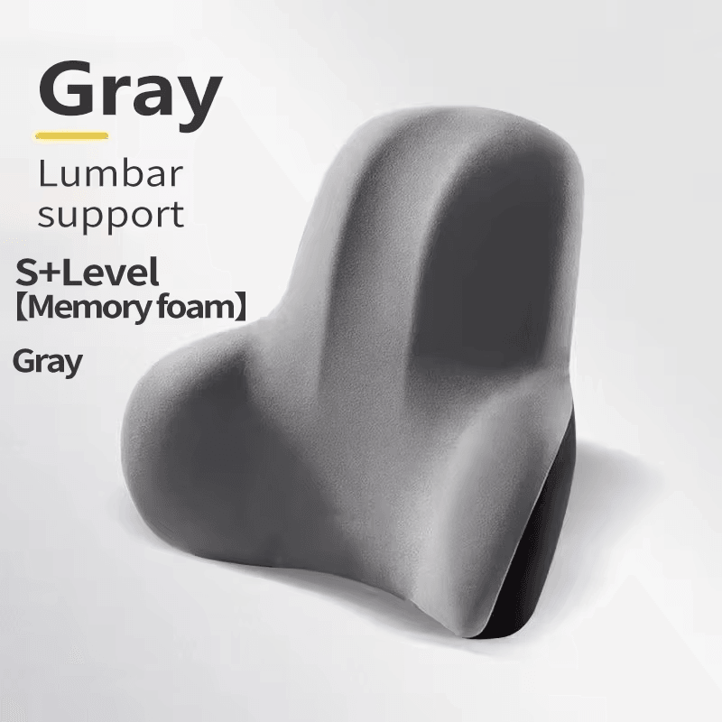 Memory Foam Lumbar Support Pillow – Back Cushion for Office, Car, Gaming & Postpartum Pain Relief