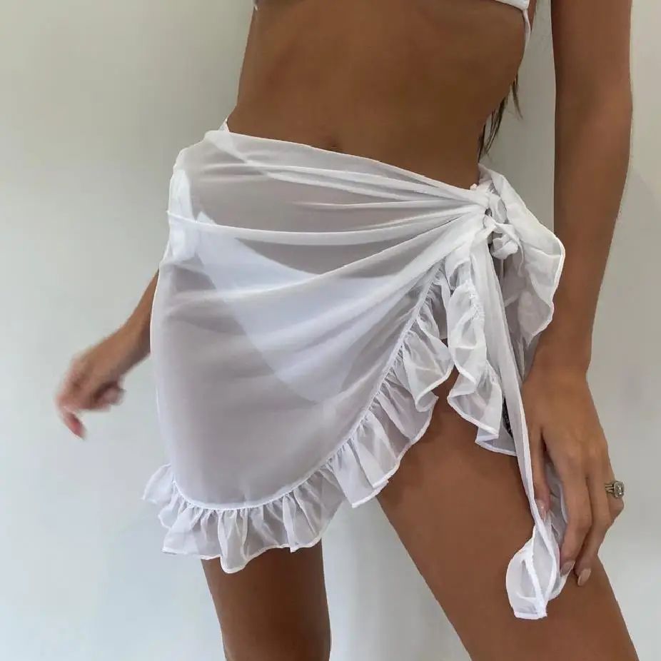 Chiffon Beach Sarong Wrap Skirt