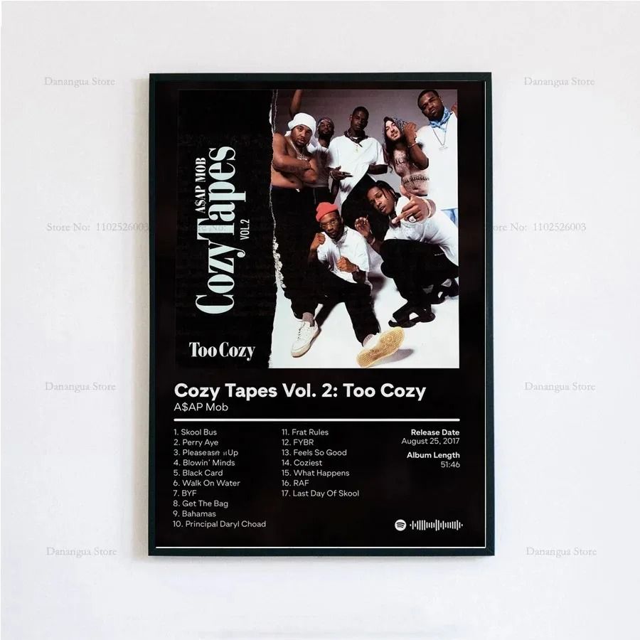 ASAP Rocky Poster Hip Hop Album Cover Wall Art Music Poster Print