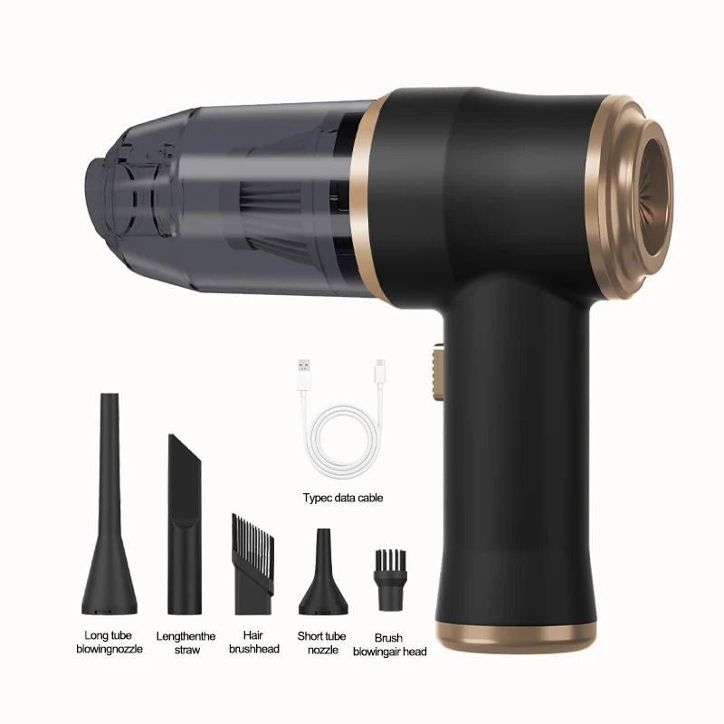 High-Power Wireless Car & Home Vacuum – Portable Cleaning Machine for Bedroom Carpets, Furniture & Pet Hair
