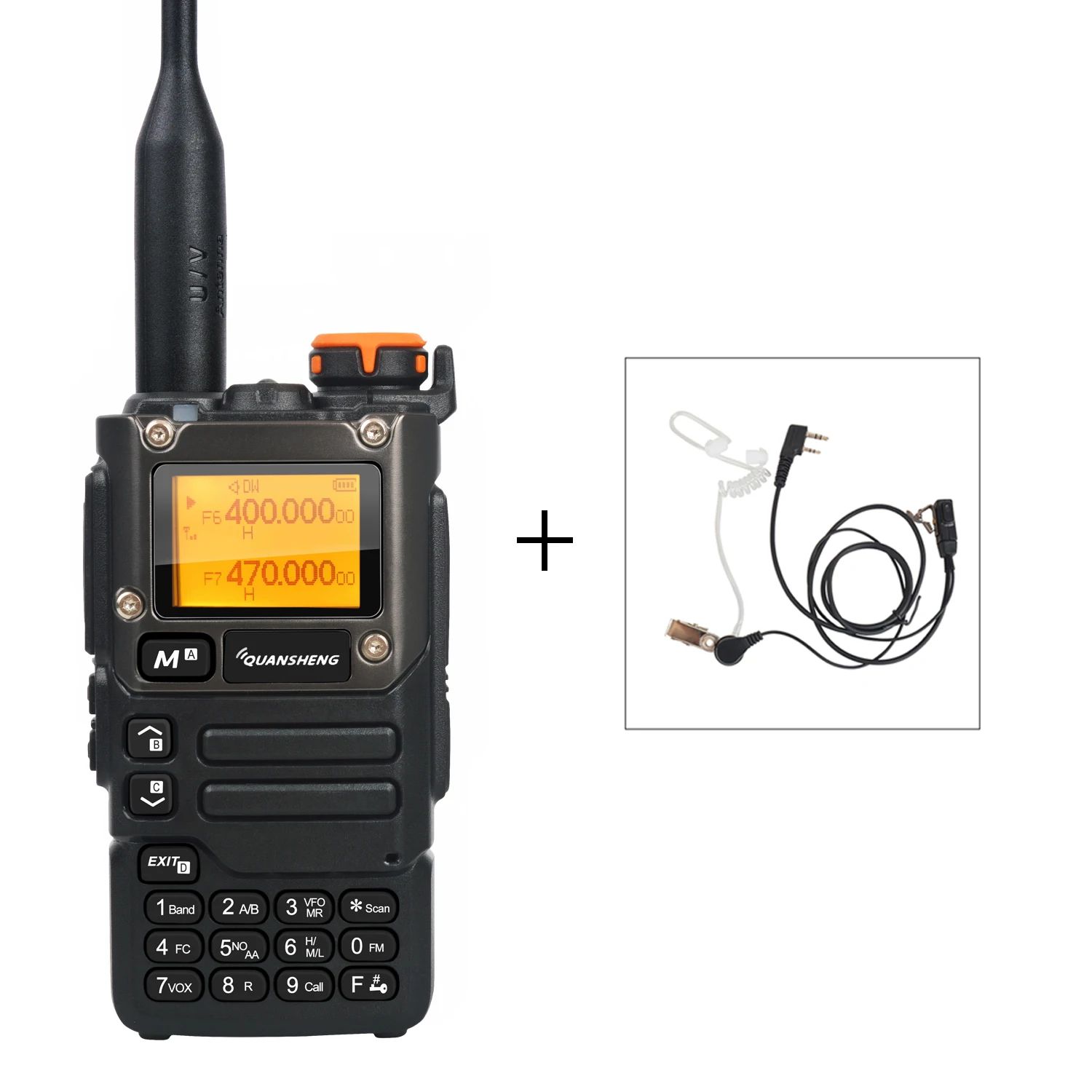 Quansheng UV-K5(8) Multi-Band Two-Way Radio with Air Band Receive, DTMF & Fast Frequency Scan