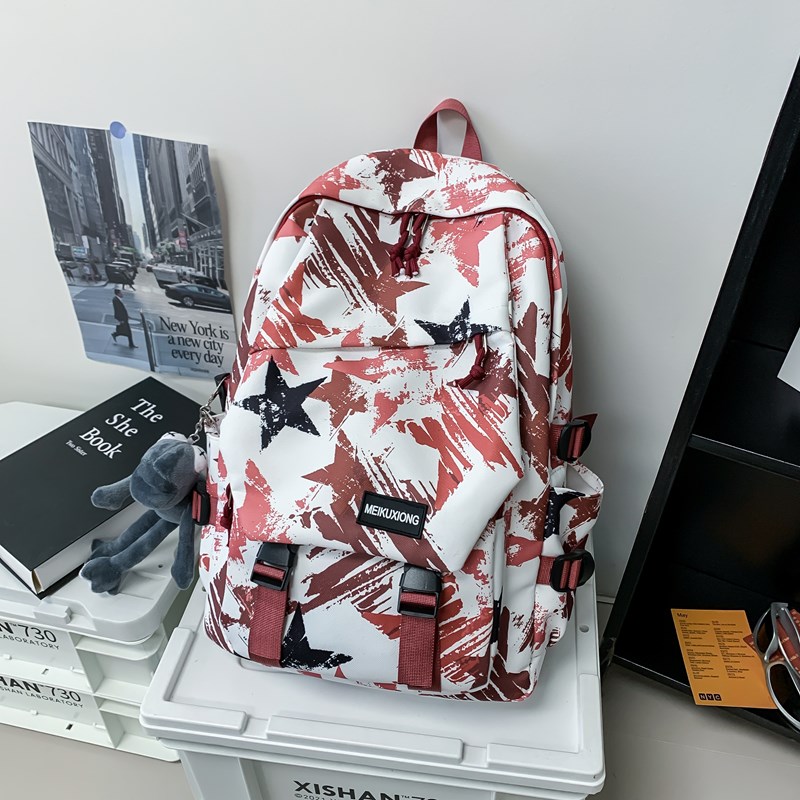 Graffiti Large Capacity Backpack Stylish School Travel Laptop Bag