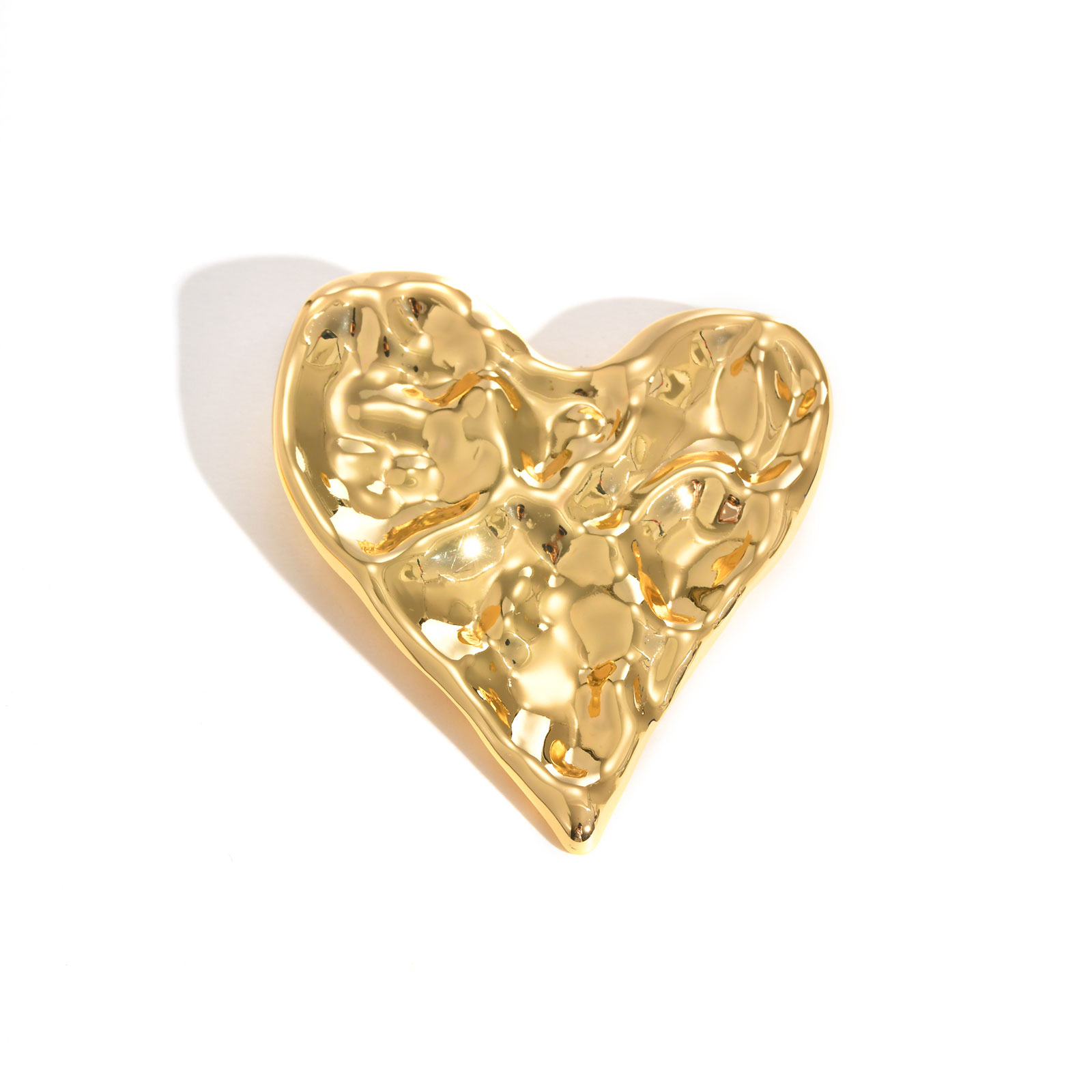Exaggerate Heart Shape Brooch for Women, Luxurious Vintage Stainless Pins, Special Jewelry Mother's Day Gift