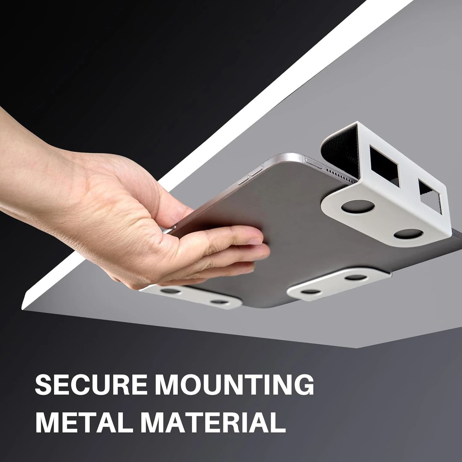 Under Desk Laptop Storage Mount – Heavy-Duty Metal Bracket for MacBook & Accessories