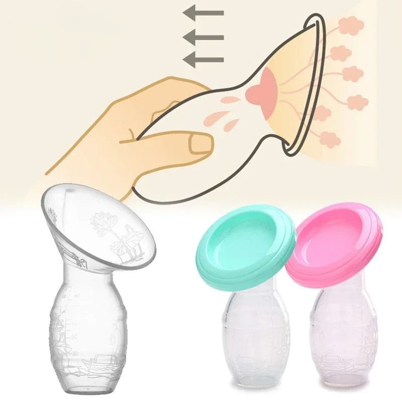 Manual Silicone Breast Pump And Milk Collector For Nursing Mothers