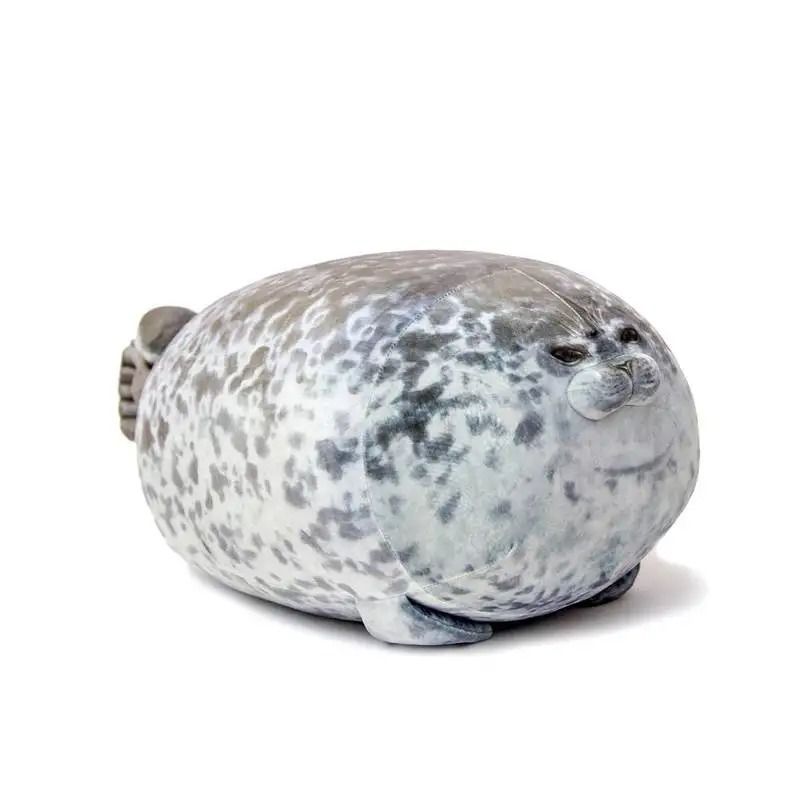 Angry Blob Seal Plush Pillow Chubby 3D Sea Lion Doll
