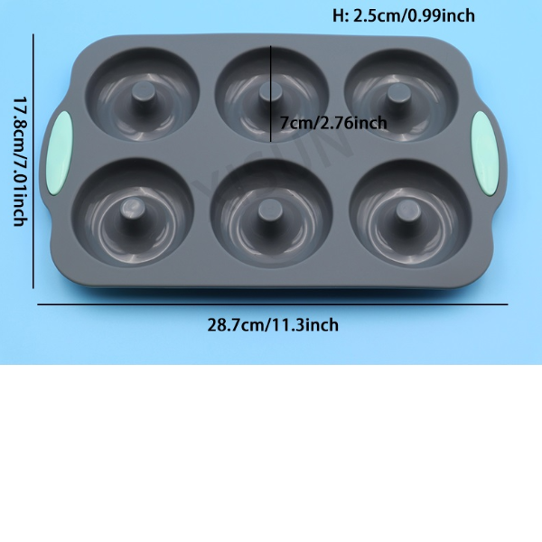 Heat resistant silicone loaf bread muffin donut cake baking tray oven baking pan silicone bakeware set Silicone Cake Pan