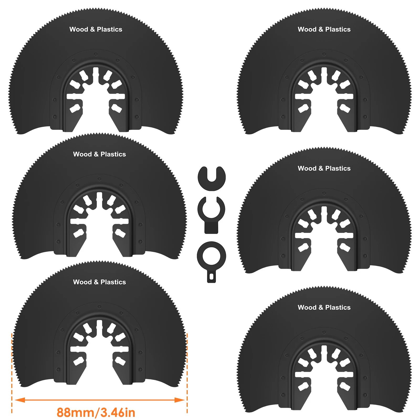 Universal Oscillating Saw Blades Multi-Material Quick-Release Multi Tool Blade Set