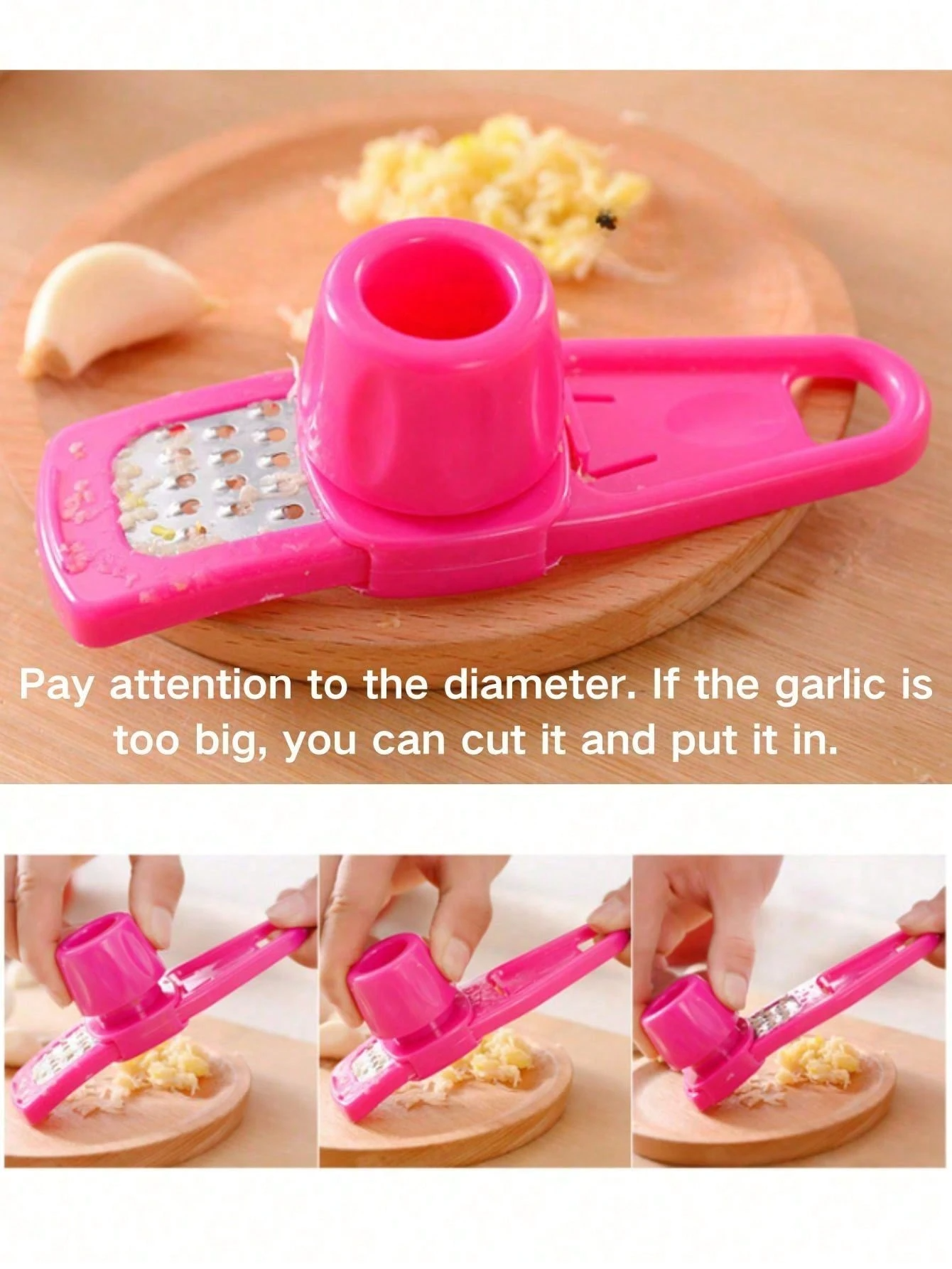 Creative Mini Garlic Grinder Kitchen Garlic Mash Manual Garlic Press Green Kitchen Tool