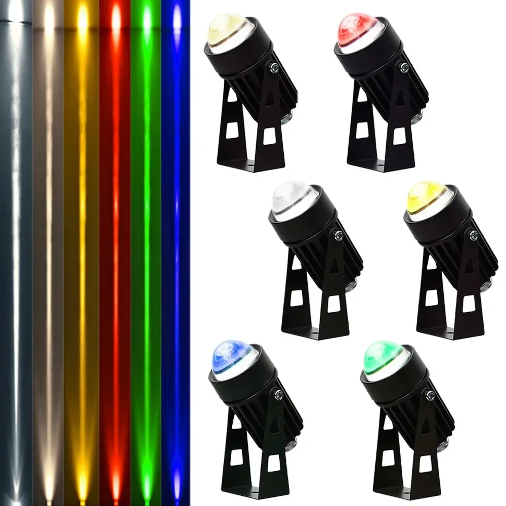 RGB LED Wall Spotlights, Outdoor Landscape Lighting, Waterproof IP66, Red Green Blue Beam