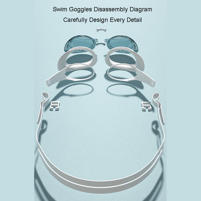 Clear View Anti Fog Adult Swim Goggles with UV Protection