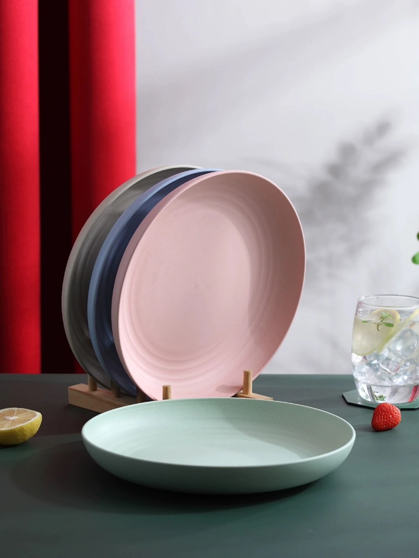 Lightweight Wheat Straw Dinner Plates - Unbreakable and Reusable Set