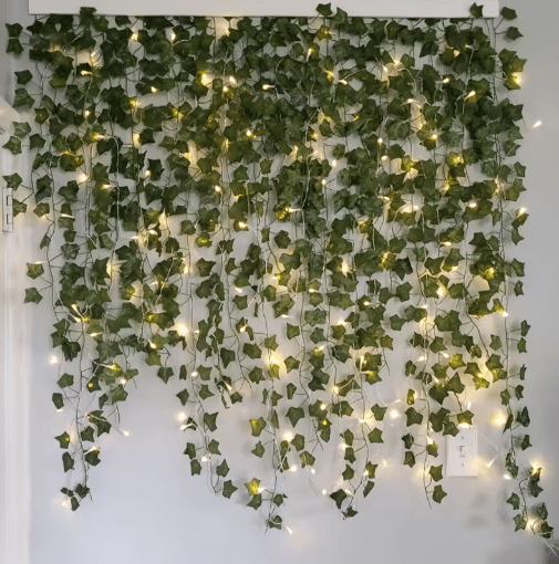 LED Ivy Vine String Lights – Artificial Green Garland Fairy Lights for Bedroom & Event Decor