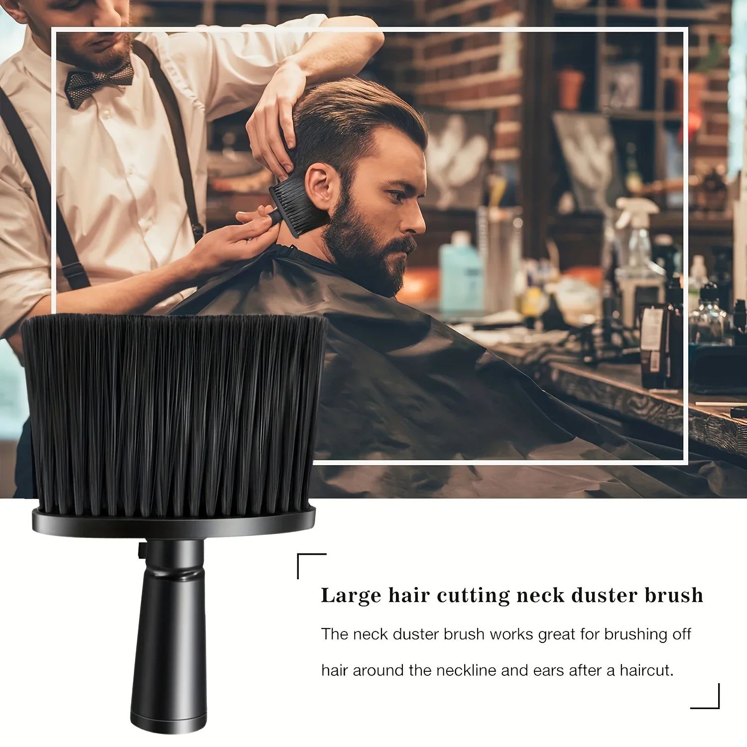 Soft Nylon Barber Neck Duster Hair Cleaning Brush