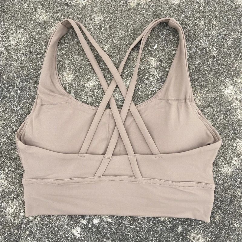 PowerCross High Strength Fitness Bra Cross Back Padded Top