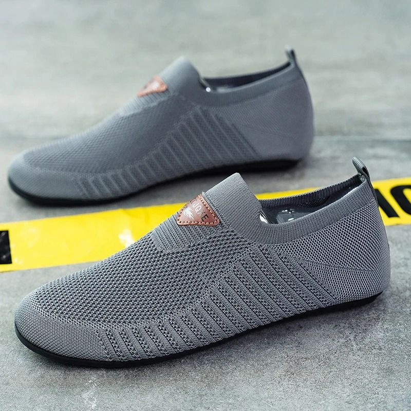 Mens Breathable Mesh Loafers Lightweight Slip On Driving Moccasins Casual Walking Shoes