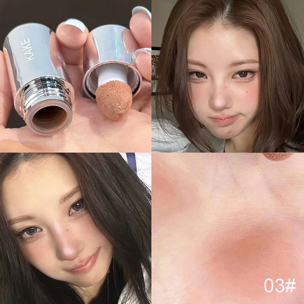 Velvet Liquid Blush Blusher Matte Sponge Head Natural Lasting Contour Blush Tint Brighten Facial Makeup