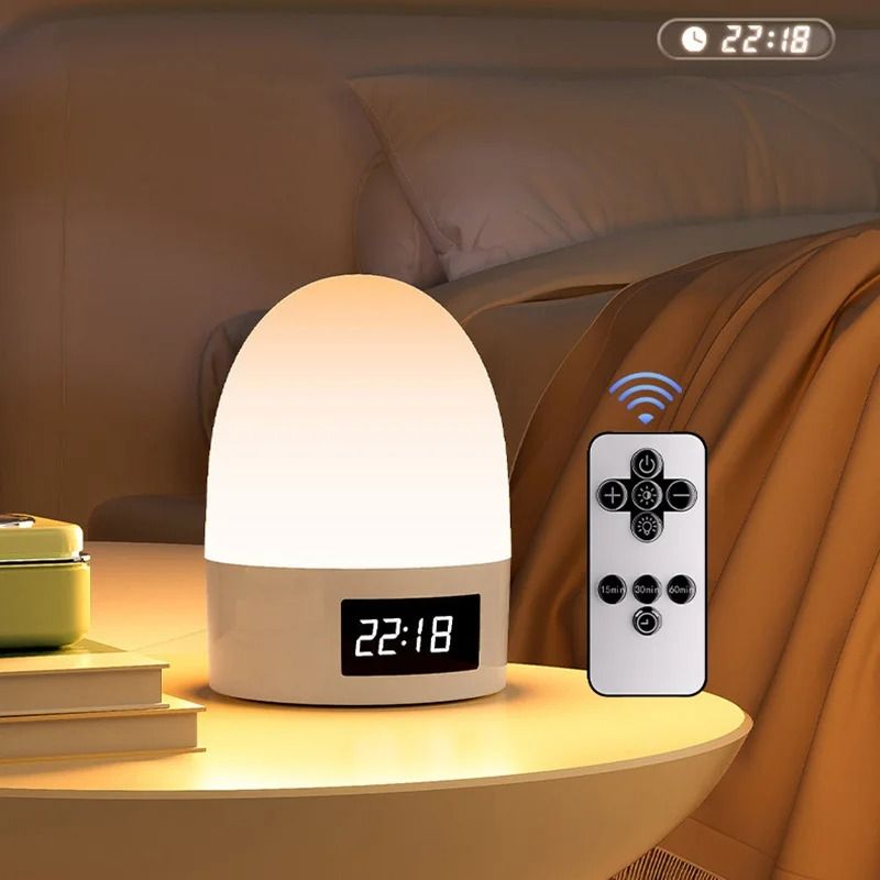 Touch Night Light Rechargeable 3 Color LED Bedside Lamp