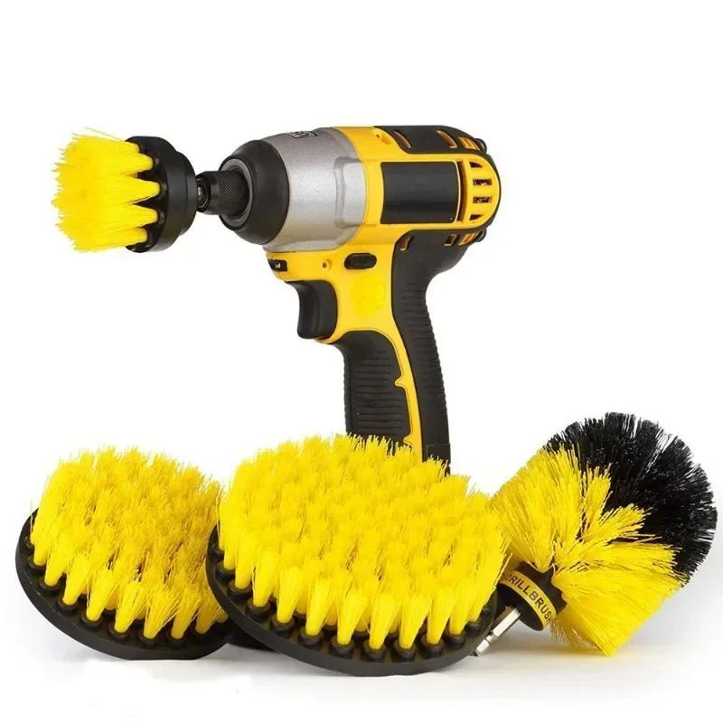 TurboClean Drill Brush Kit – Power Electric Scrubber Brush Set for Deep Cleaning
