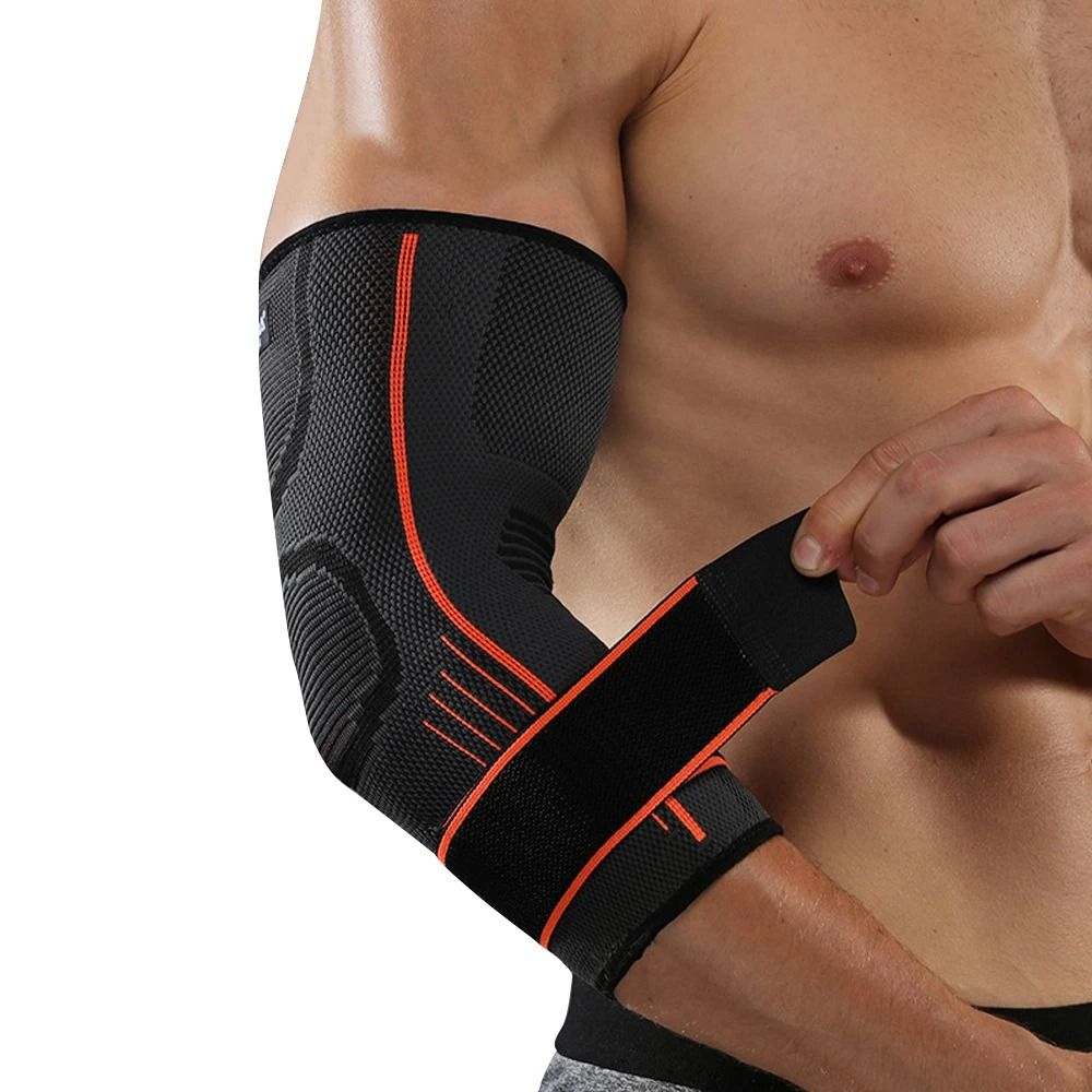 FlexGuard Compression Elbow Sleeve Brace for Pain Relief and Stability