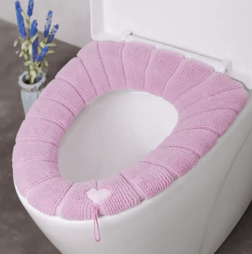 Portable Knitted Toilet Seat Cover – Thickened, Washable & Warm (O-Type Universal)