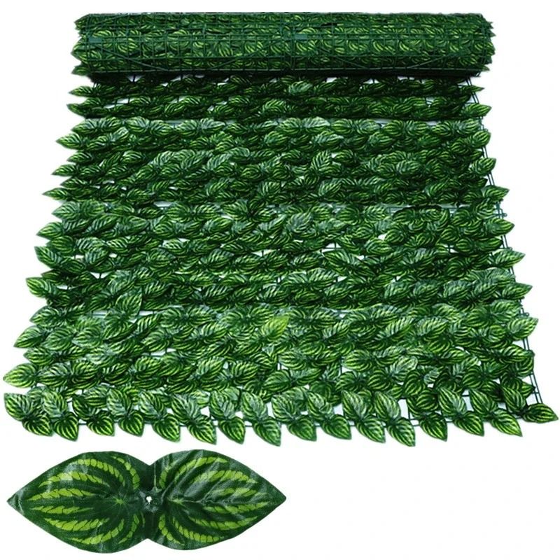 Artificial Ivy Privacy Fence – High-Definition Apple Leaf Vertical Garden Screen