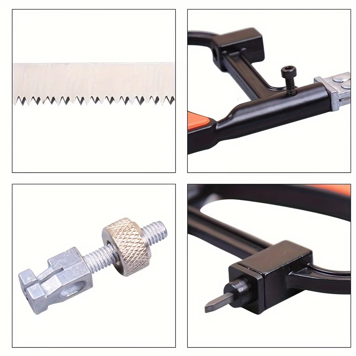 Hacksaw Set for Woodworking Steel Frame with Replaceable Blades, Piece Handsaw Set (Mini & Standard)