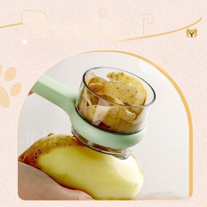 Multifunction Kitchen Peeler with Container Potato Fruit Vegetable Slicer Tool