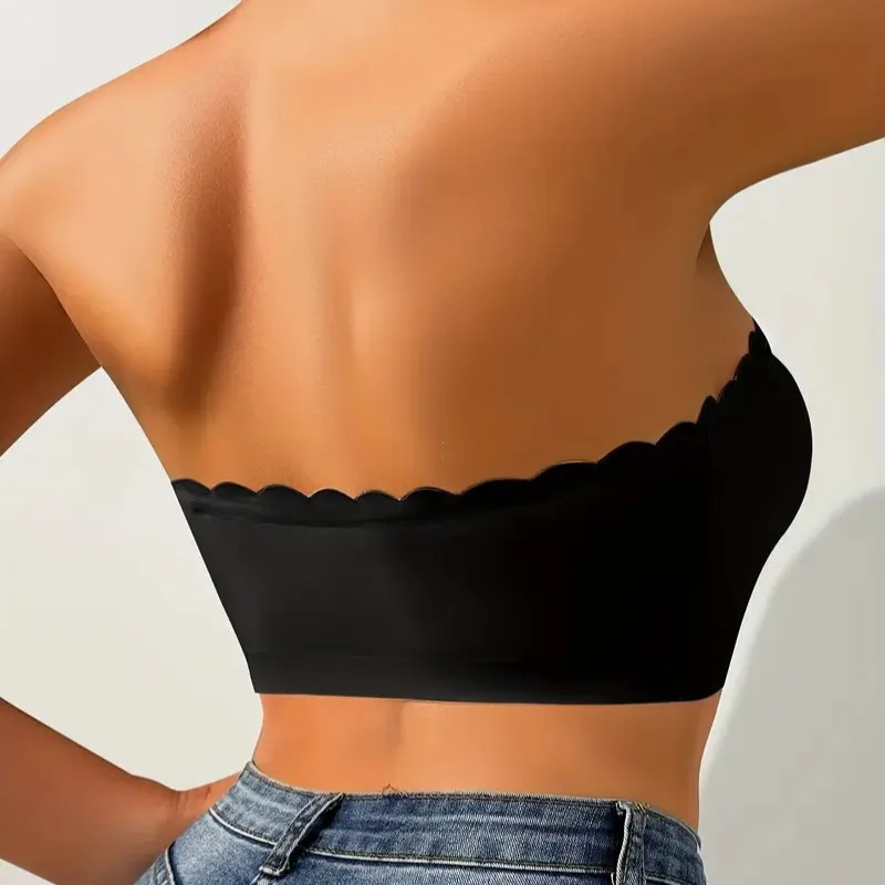 Front Button Underwear Bra, No Underwire, Smoth Breathable Comfortable Solid Color, Gathering, Invisible Women Underwear