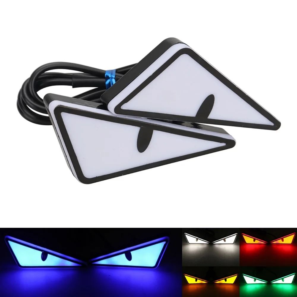Universal Car LED Devil Eyes Light Decoration Kit