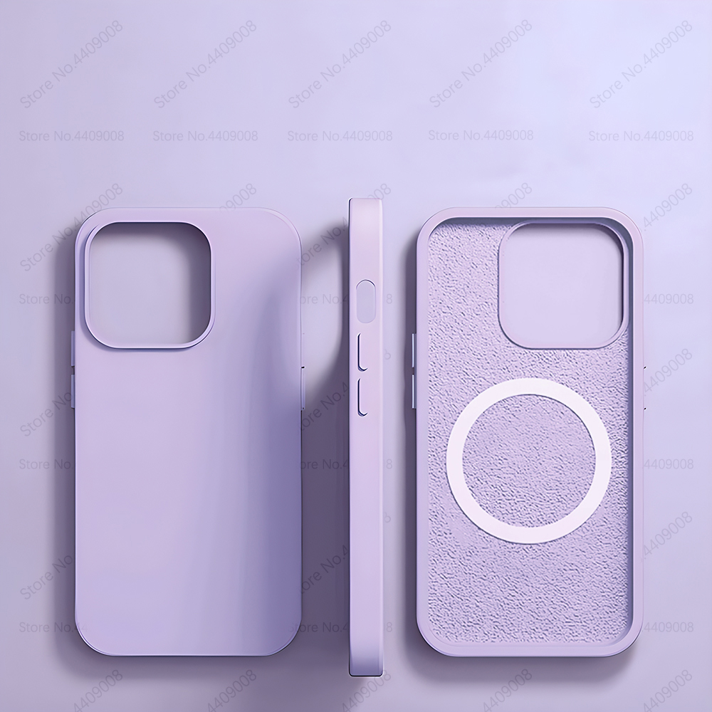 MagSafe Silicone iPhone Case - Shockproof Protection, Wireless Charging for iPhone 16/15/14/13/12/11 Pro Max