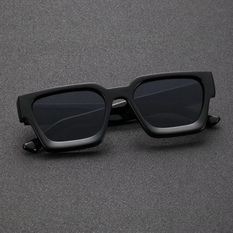 Fashion Square Frame Sunglasses for Unisex Street Photography and Beach Trips Driving Accessories