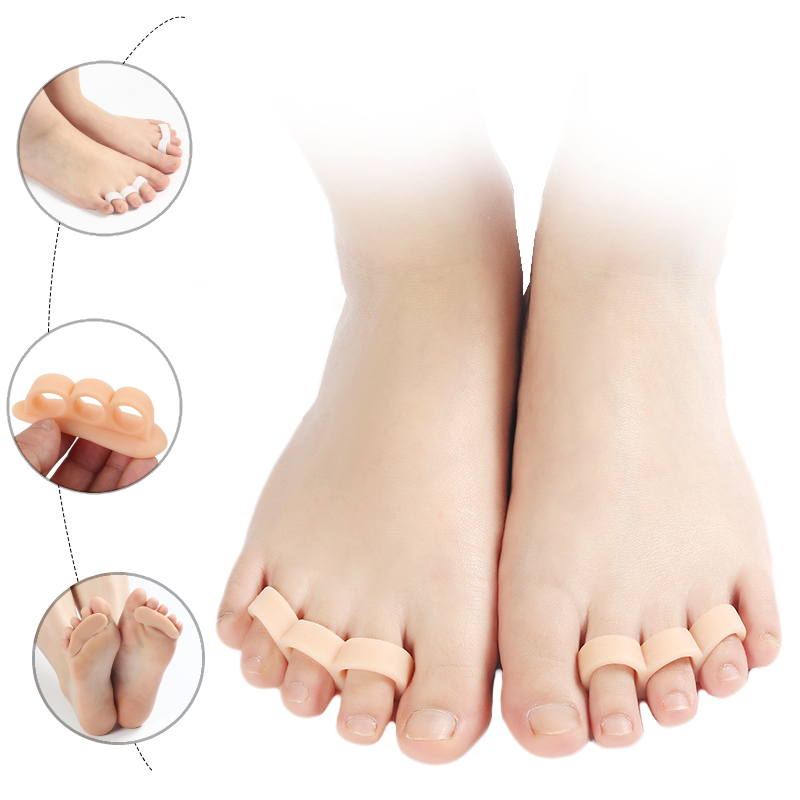 Orthopedic Silicone Gel Bunion Adjuster, Hammer Toe Support Pads, Foot Care Separator for Pain Relief
