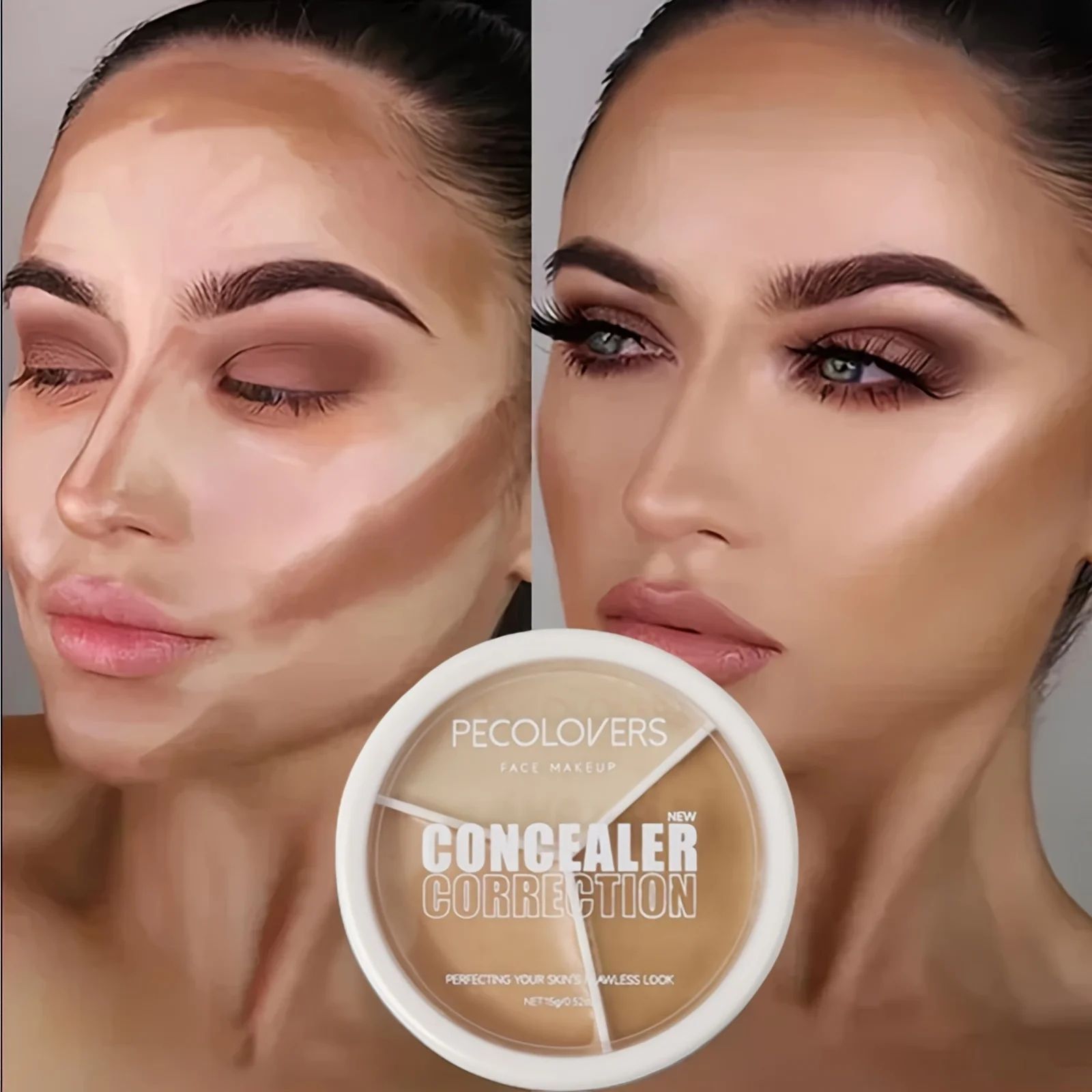 Waterproof Cream Concealer Palette – Full Coverage Spot & Dark Circle Corrector