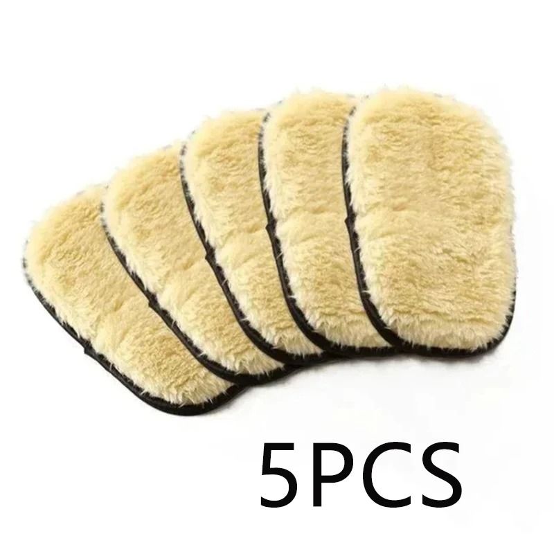 Plush Imitation Wool Car Wash Glove Thick Microfiber Cleaning Mitt