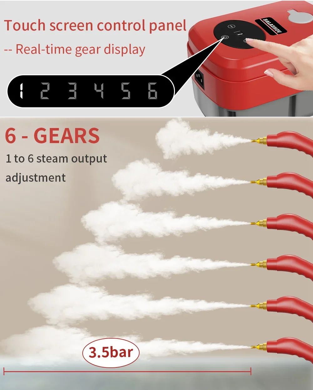 2500W Handheld Steam Cleaner
