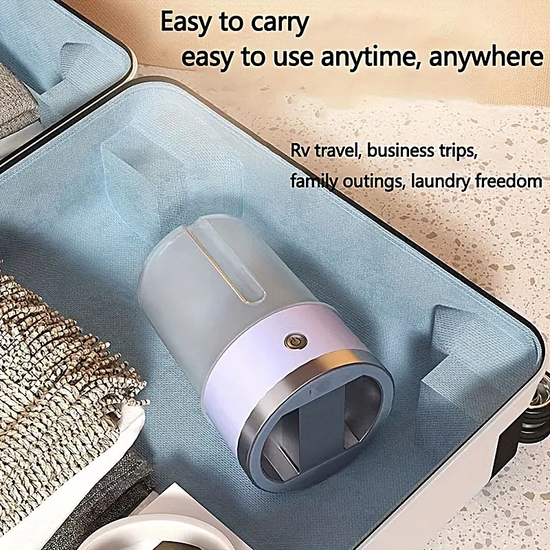 USB Portable Automatic Washing Machine, Small Washer for Underwear Socks, No Plug in or Assemble