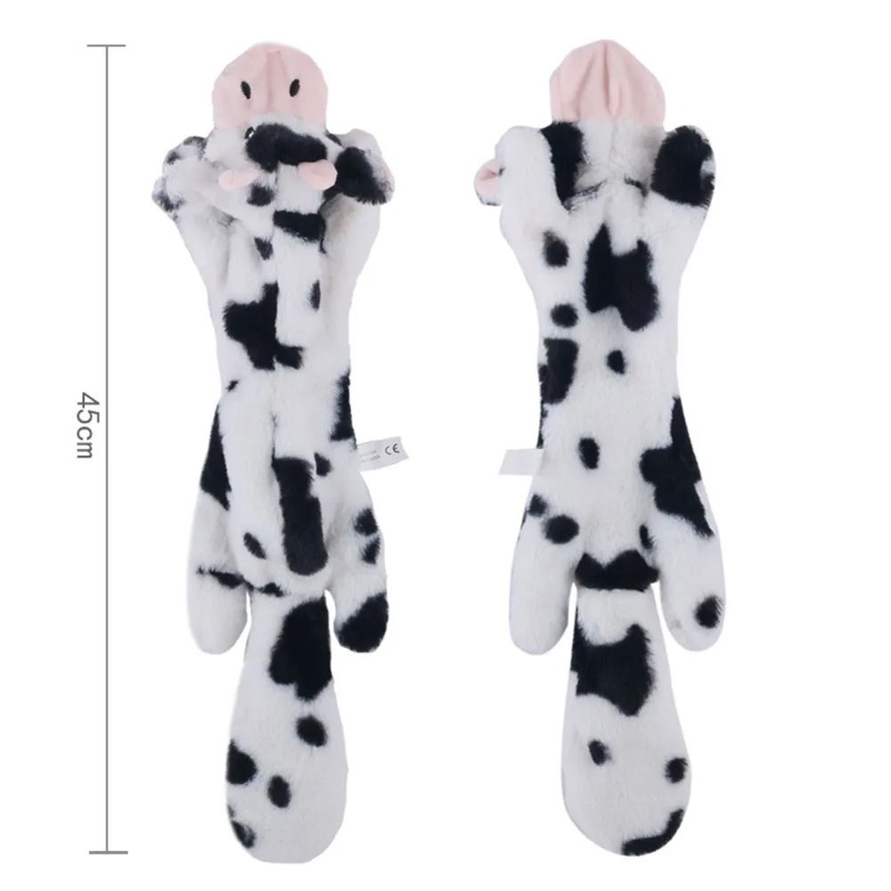 Mess-Free Stuffingless Plush Squeaky Dog Toy