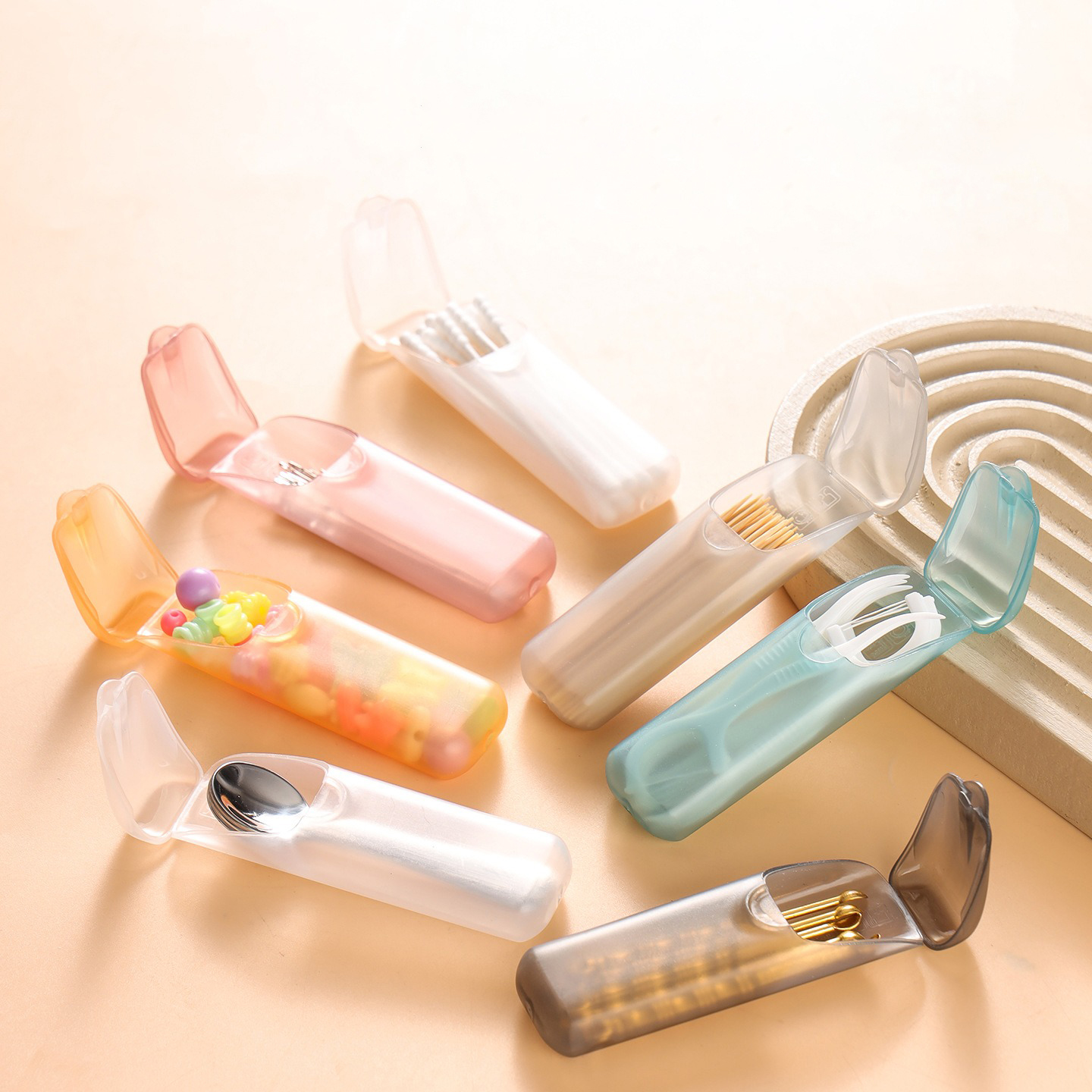 Portable Mini Travel Organizer Box Eco Friendly pill case & small storage box