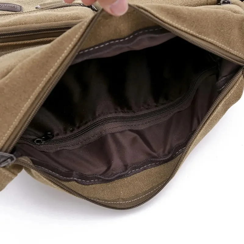 Vintage Casual Sling Bag for Men and Women Crossbody Messenger Bag for Outdoor Travel