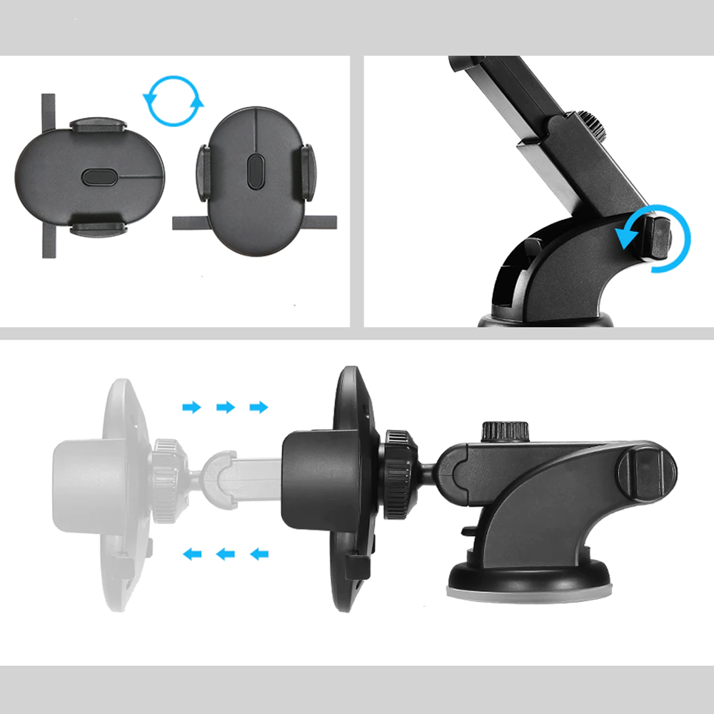 Universal Phone Retractable Car Dashboard Holder Mount